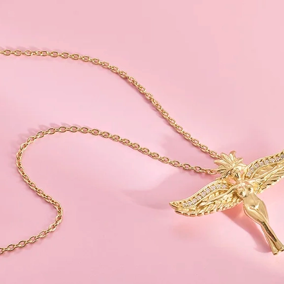 Goddess of Love Halsband Guld - Carolina Gynning - Moderna smycken med en betydelse - Nordic Spectra