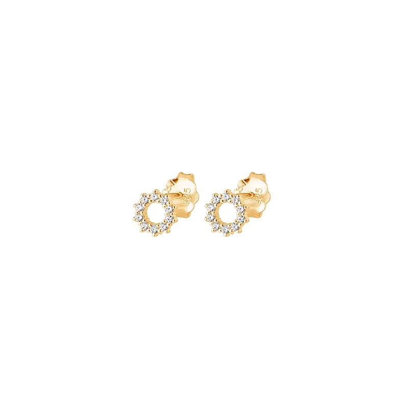 Infinity Drop Studs Gold