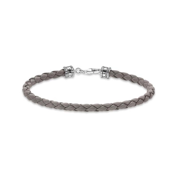 Lederarmband Grau von Thomas Sabo, Schneller Versand - Nordicspectra.de