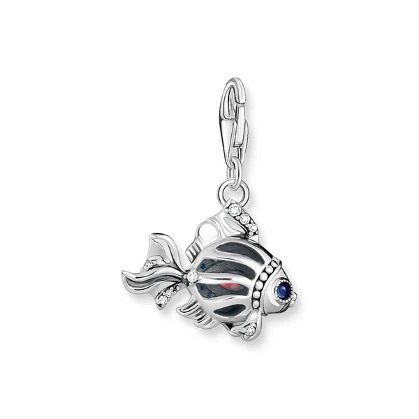 Charm-Anhänger Fisch Mit Blauen Steinen Silber von Thomas Sabo, Schneller Versand - Nordicspectra.de