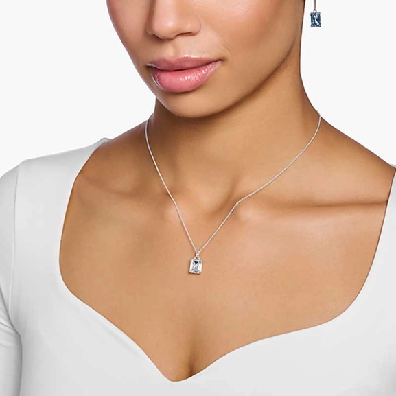 Kette mit weißem Stein Silber von Thomas Sabo, Schneller Versand - Nordicspectra.de