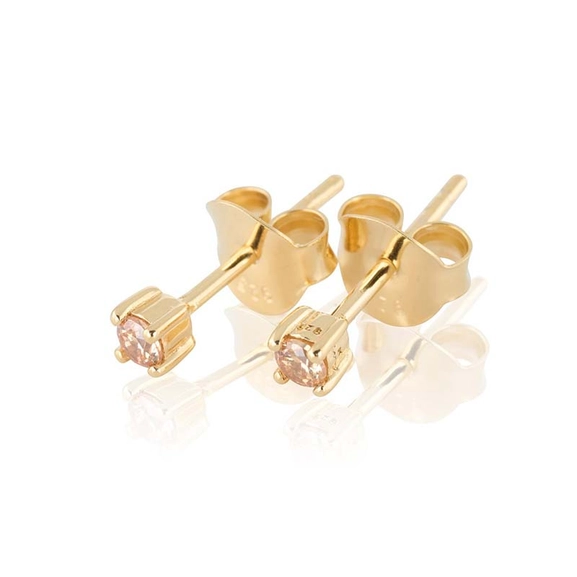 Time To Glow Mini Earrings XS - Champagne Guld - Carolina Gynning - Suuri valikoima & ilmainen lahjapaketointi - Nordicspectra.fi