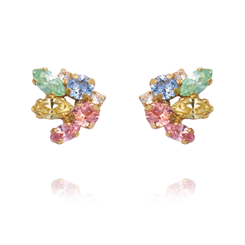Caroline Svedbom – Petite Cora Earrings Gold Pastel Combo