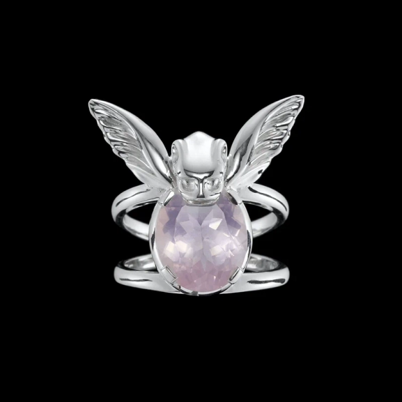 Gargoyle Ring Rose Quartz - Maria Nilsdotter - Schmuck im skandinavischen Design - Nordic Spectra