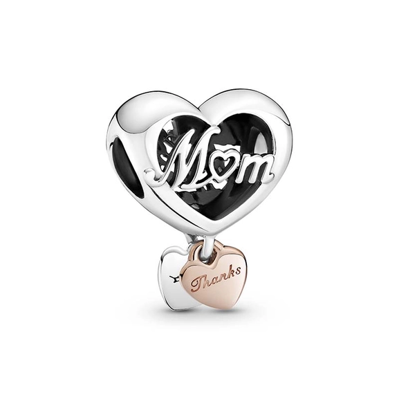 Thank You Mum Hjärtformad Berlock - PANDORA - Snabb frakt & paketinslagning - Nordicspectra.se