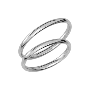 SR1043-2 Platina - Vigsel- & förlovningsringar - Schalins - Fri storleksändring* - Nordic Spectra