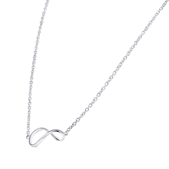 Eternal Flow Collier Vitguld - Snabb frakt & fri paketinslagning - Nordicspectra.se