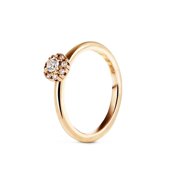 Ella Carmosé Ring Gold 0,18 ct Diamonds von Nordic Spectra, Schneller Versand - Nordicspectra.de