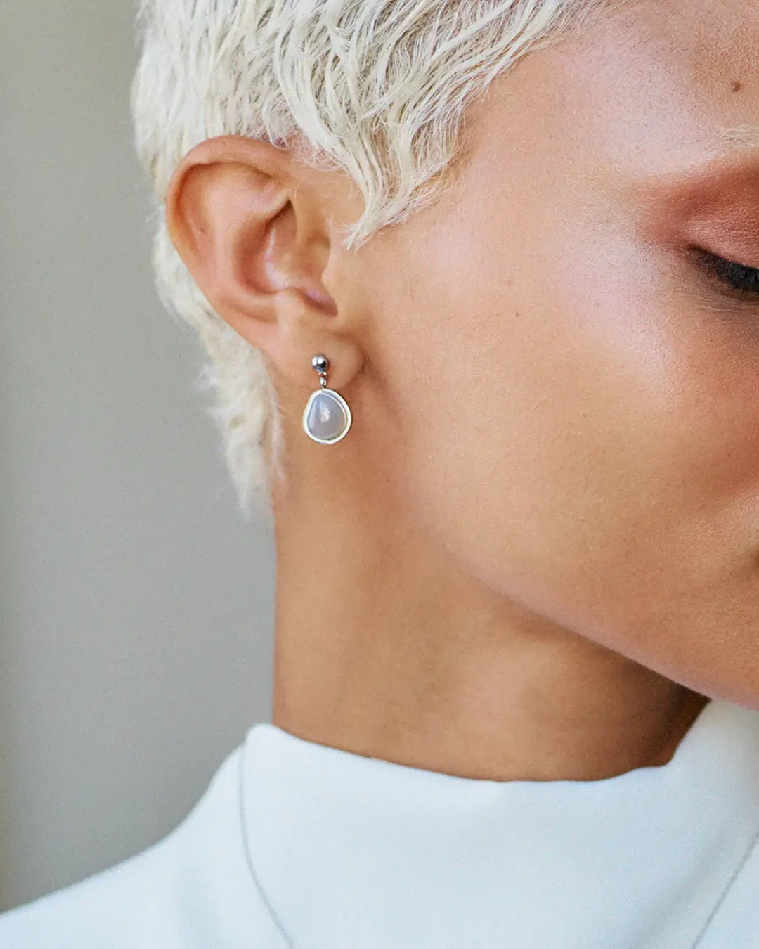 Agatha Earrings S Grey Steel - Edblad - Snabba leveranser - Gratis paketinslagning