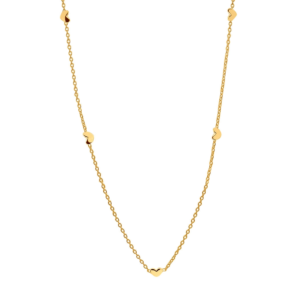 Drakenberg Sjölin - Loving Heart Drop Full Necklace Gold