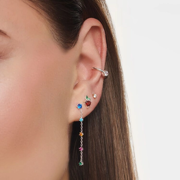 Einzel Ohrstecker Erdbeere Silber von Thomas Sabo, Schneller Versand - Nordicspectra.de