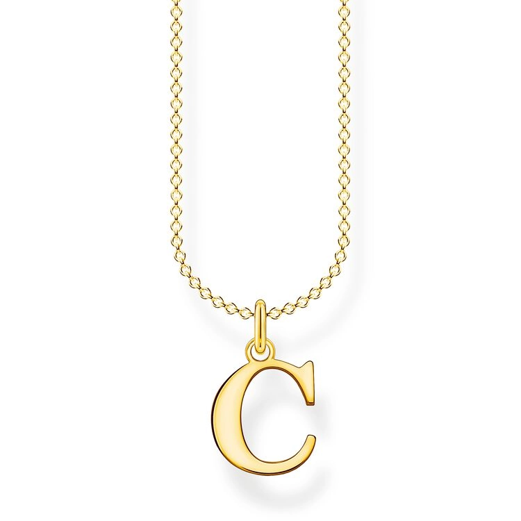 Thomas Sabo - Bokstavshalsband Guld - C