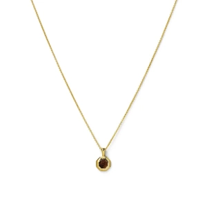 Kahdeksankulmainen kaulakoru kultaa: Käsintehty kaulakoru 18 karaatin kullatusta hopeasta