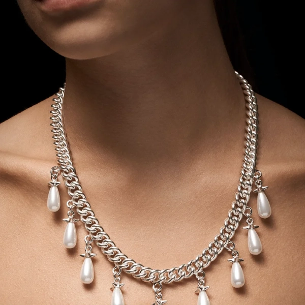 Chunky Chain Pearls Necklace - Maria Nilsdotter - 1-2 dagars leverans - Nordic Spectra