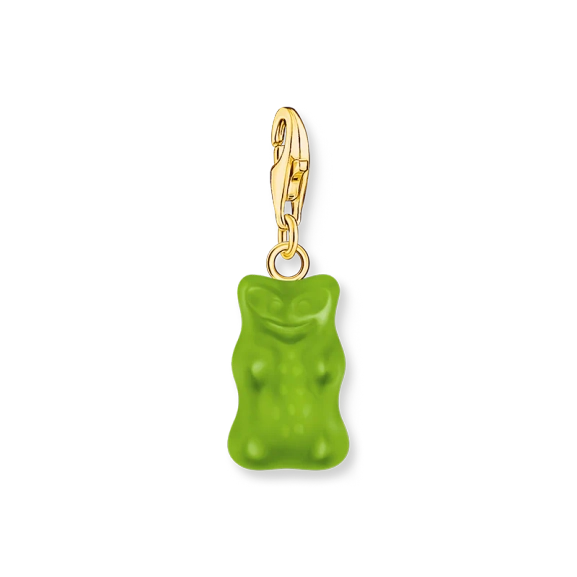 Charm-Goldbären-Anhänger in Grün vergoldet - Thomas Sabo - Nordic Spectra