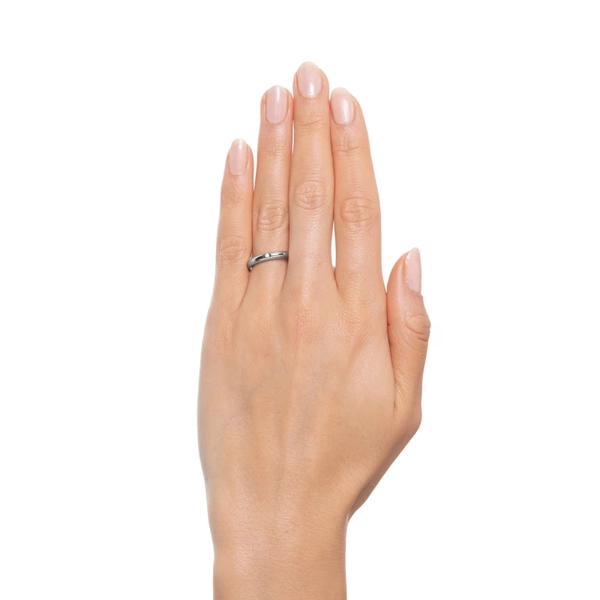 One Love & Stars Thin Ring Platinum