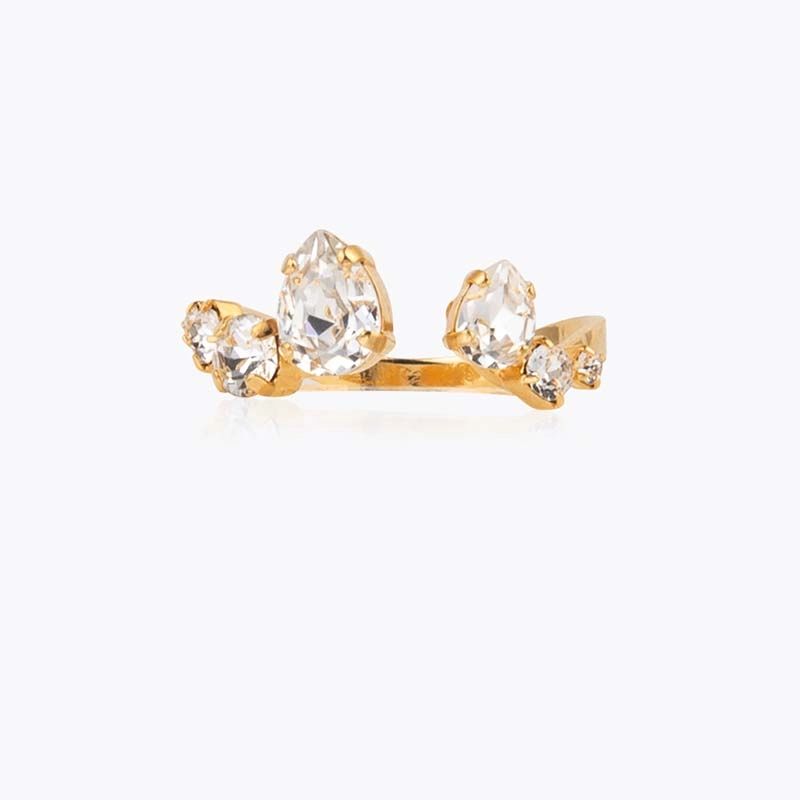 Caroline Svedbom - Dina Ring Gold Crystal