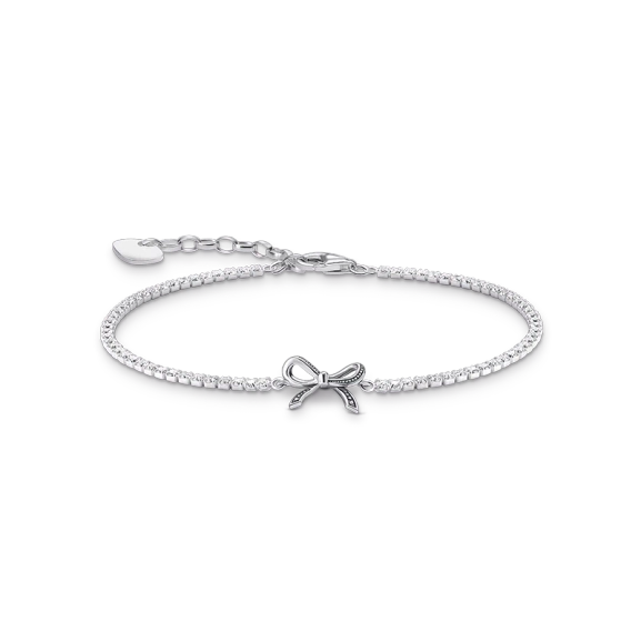 Schleifen-Armband mit weißen Steinen Silber - Thomas Sabo - Nordic Spectra
