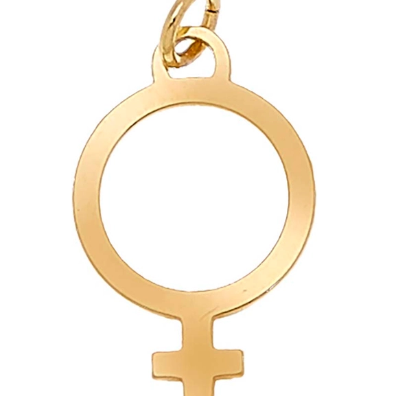 Letter Venus Big Necklace Gold -CU Jewellery - Snabb frakt & paketinslagning - Nordicspectra.se