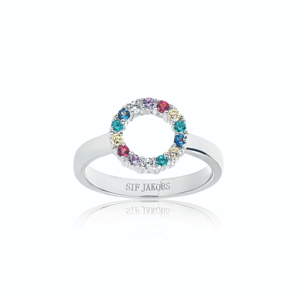 Biella Piccolo Ring Mix från Sif Jakobs i silver med gnistrande cubic zirconia-stenar
