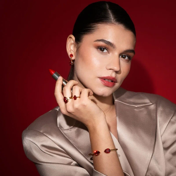 ljusröd Light Siam-kristall