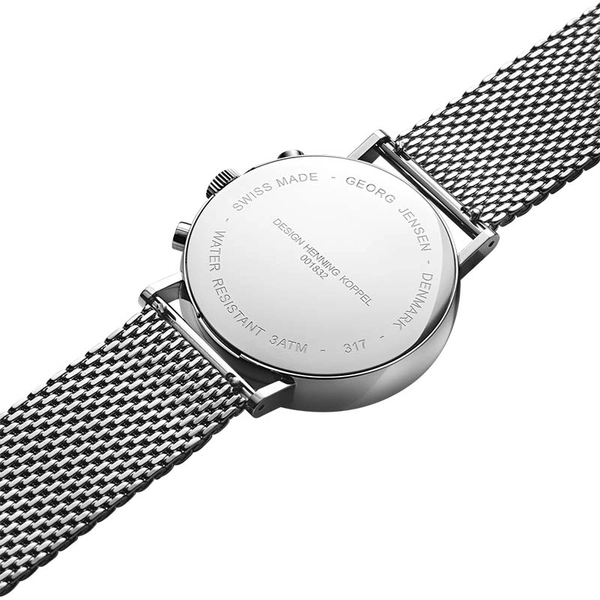 Koppel 41 mm - Kronograf - Vit urtavla/Stålarmband - Georg Jensen klockor - Snabb frakt & paketinslagning - Nordicspectra.se