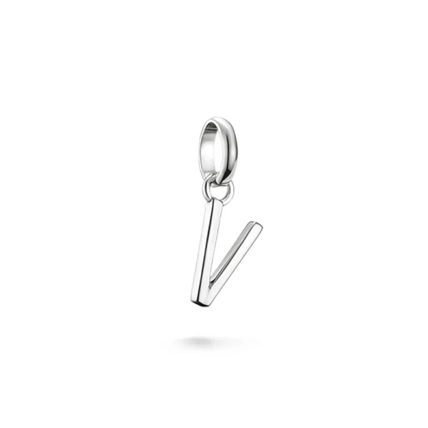 CC Connect Bokstav V i silver