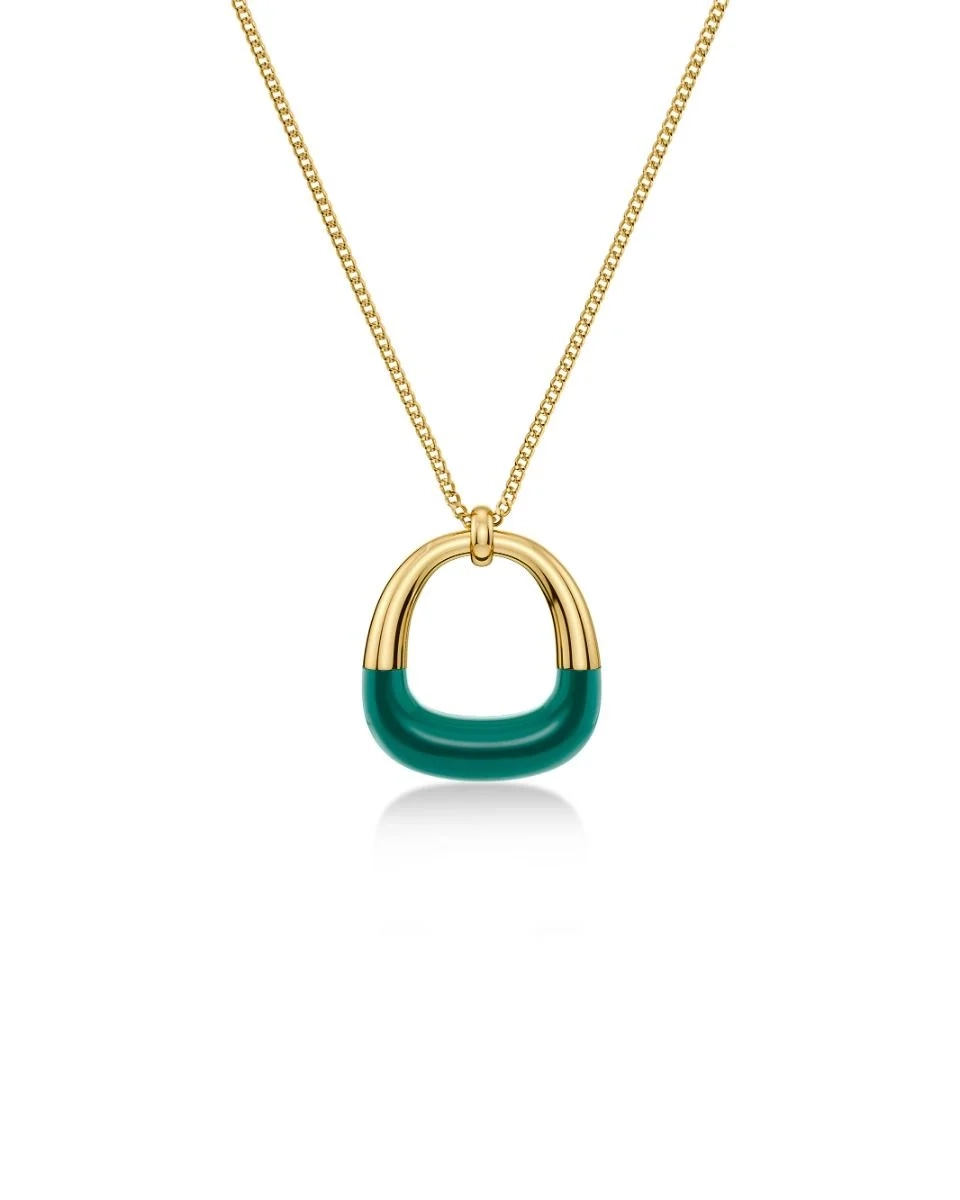 Edblad - Lore Necklace Green Gold