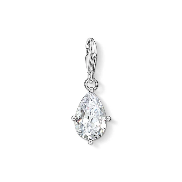 Charm-Anhänger Weißer Stein Tropfen von Thomas Sabo, Schneller Versand - Nordicspectra.de