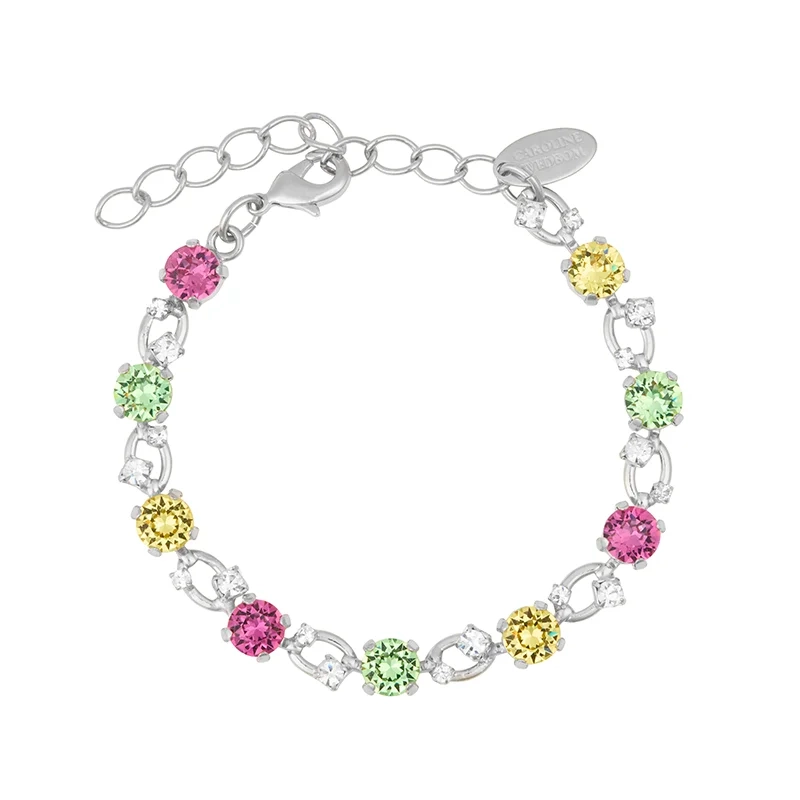 Caroline Svedbom - Fay Bracelet Rhodium Autumn Bloom Combo