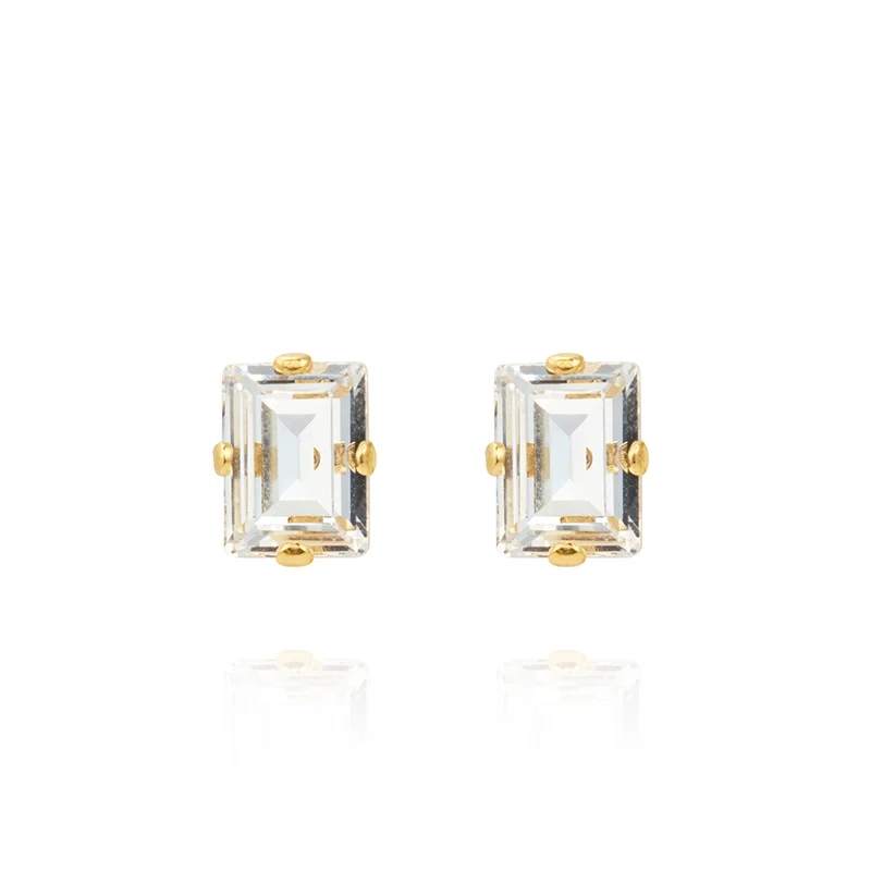 Caroline Svedbom - Diora Stud Earrings Gold Crystal