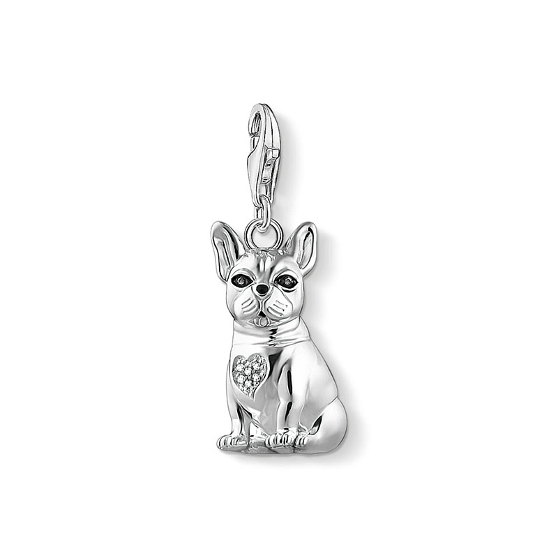 Fransk Bulldog Silver Berlock