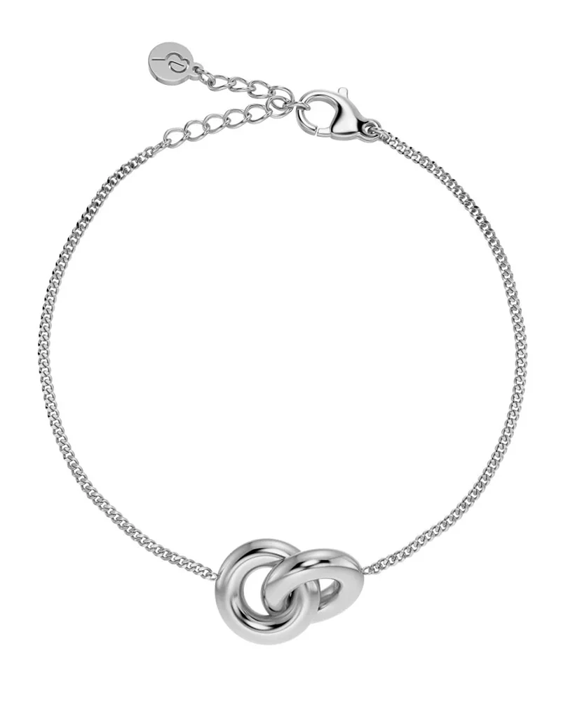 Chunky Eternal Bracelet i polerat rostfritt stål med justerbar längd 16-19 cm
