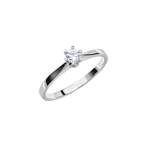 Donau 0.20 White Gold - Wedding & engagement rings - Schalins - Scandinavian design - Nordic Spectra