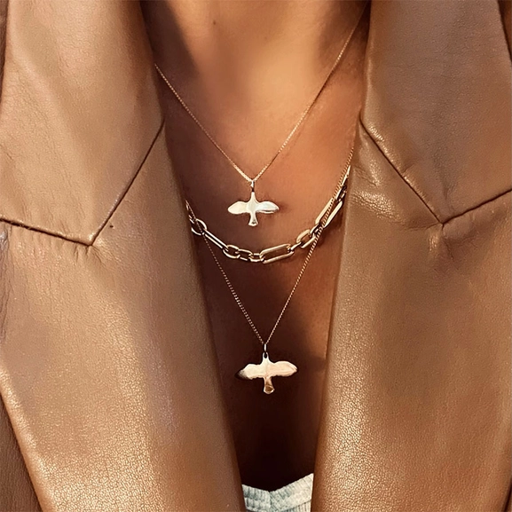 Mini Dove Necklace Silver - Emma Israelsson - Suuri valikoima & ilmainen lahjapaketointi - Nordicspectra.fi