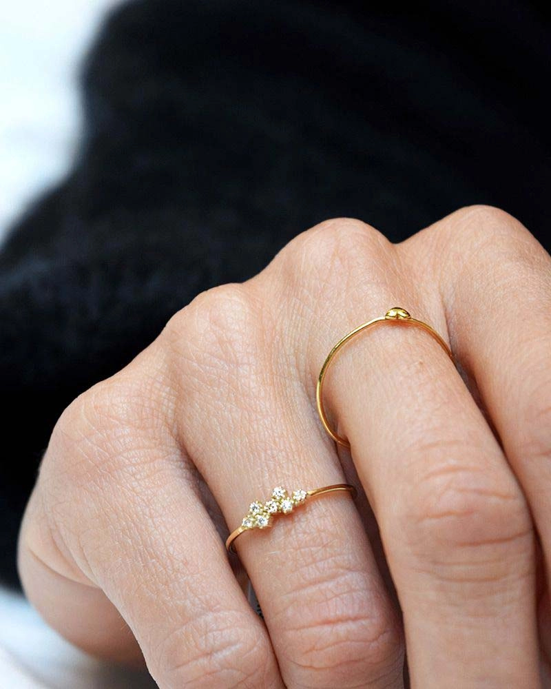 Loving Heart Drop Ring Gold - Drakenberg Sjölin Ringar - Snabb frakt & paketinslagning - Nordicspectra.se