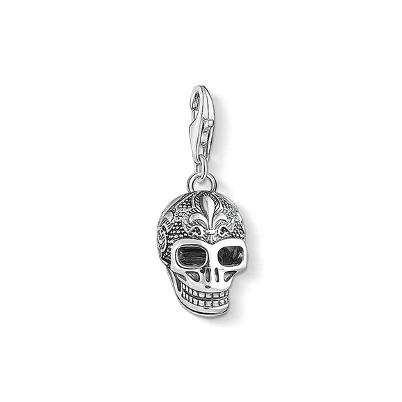 Charm-Anhänger Totenkopf mit Lilie von Thomas Sabo, Schneller Versand - Nordicspectra.de