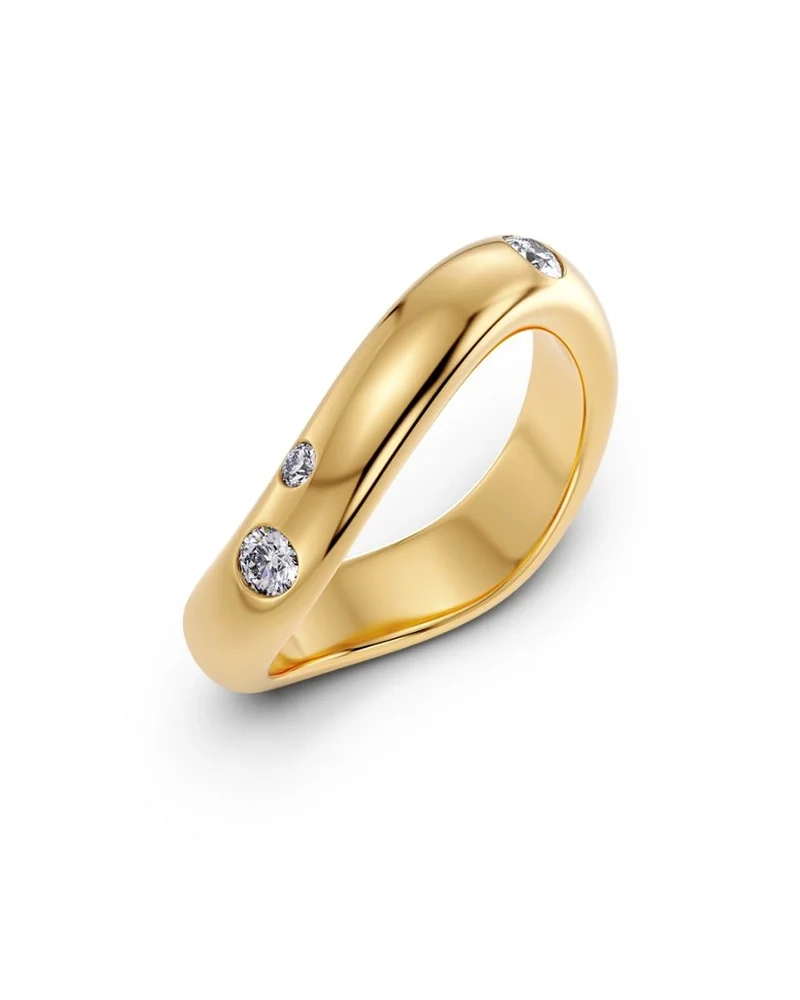 Guldring med 4 mm bredd