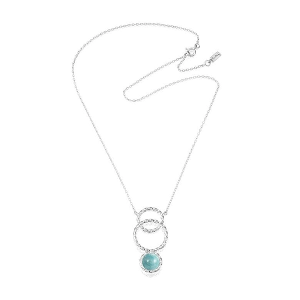 Twisted Orbit Necklace - Amazonite - Efva Attling halsband - Snabb frakt & paketinslagning - Nordicspectra.se