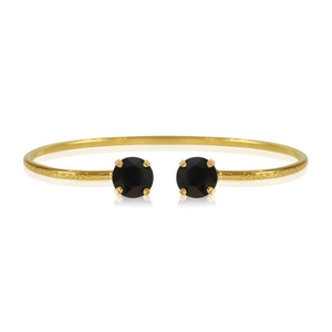 Classic Petite Bracelet Gold Jet - Caroline Svedbom - Snabb frakt & paketinslagning - Nordicspectra.se