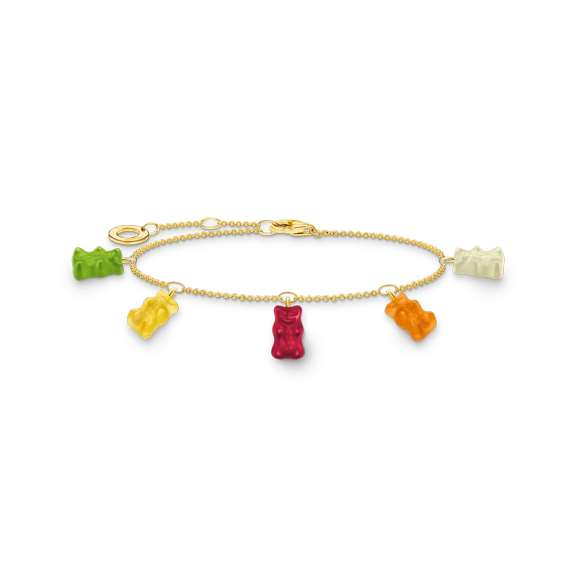 HARIBO Armband Mixade Gummibjörnar Guld - Thomas Sabo - Snabb leverans & paketinslagning - Nordic Spectra