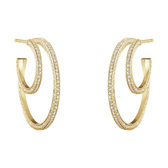 Halo Korvakorut Kulta & Pavé 1.22 ct Timantti - Georg Jensen - Suuri valikoima & ilmainen lahjapaketointi - Nordicspectra.fi