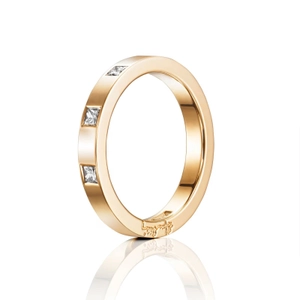 High & I Love You On Top Thin Ring Gold