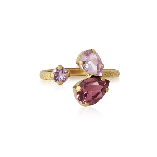 Alisia Ring Gold Violet Combo - Caroline Svedbom - Nopea toimitus ja lahjapakkaus - Nordic Spectra