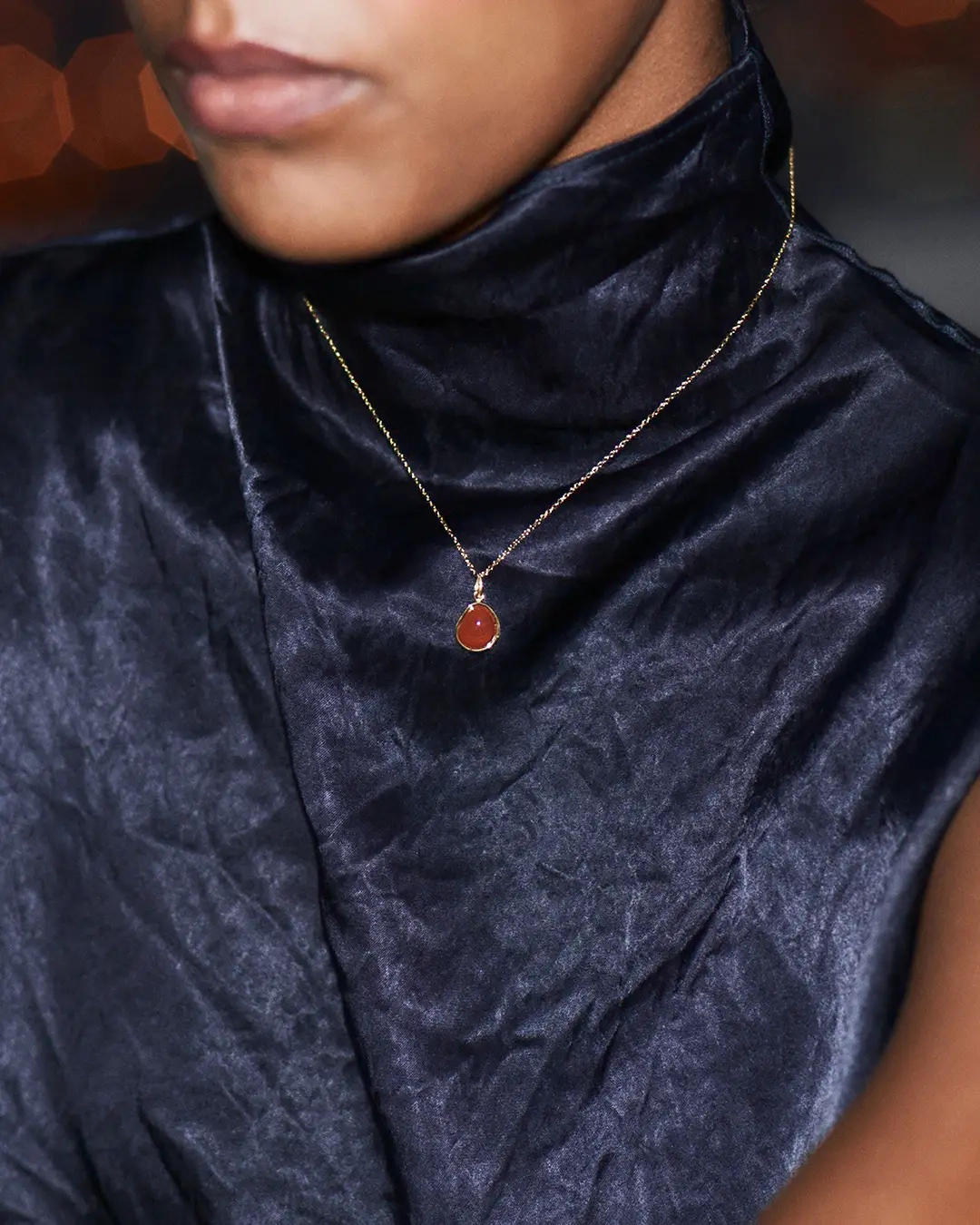 Agatha Necklace Red Gold - Edblad - Snabba leveranser - Gratis paketinslagning