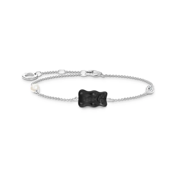 Armband mit schwarzem Goldbären