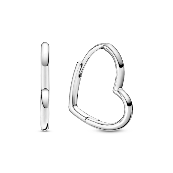 Asymmetrical Heart Hoop Korvakorut - PANDORA - Suuri valikoima & ilmainen lahjapaketointi - Nordicspectra.fi