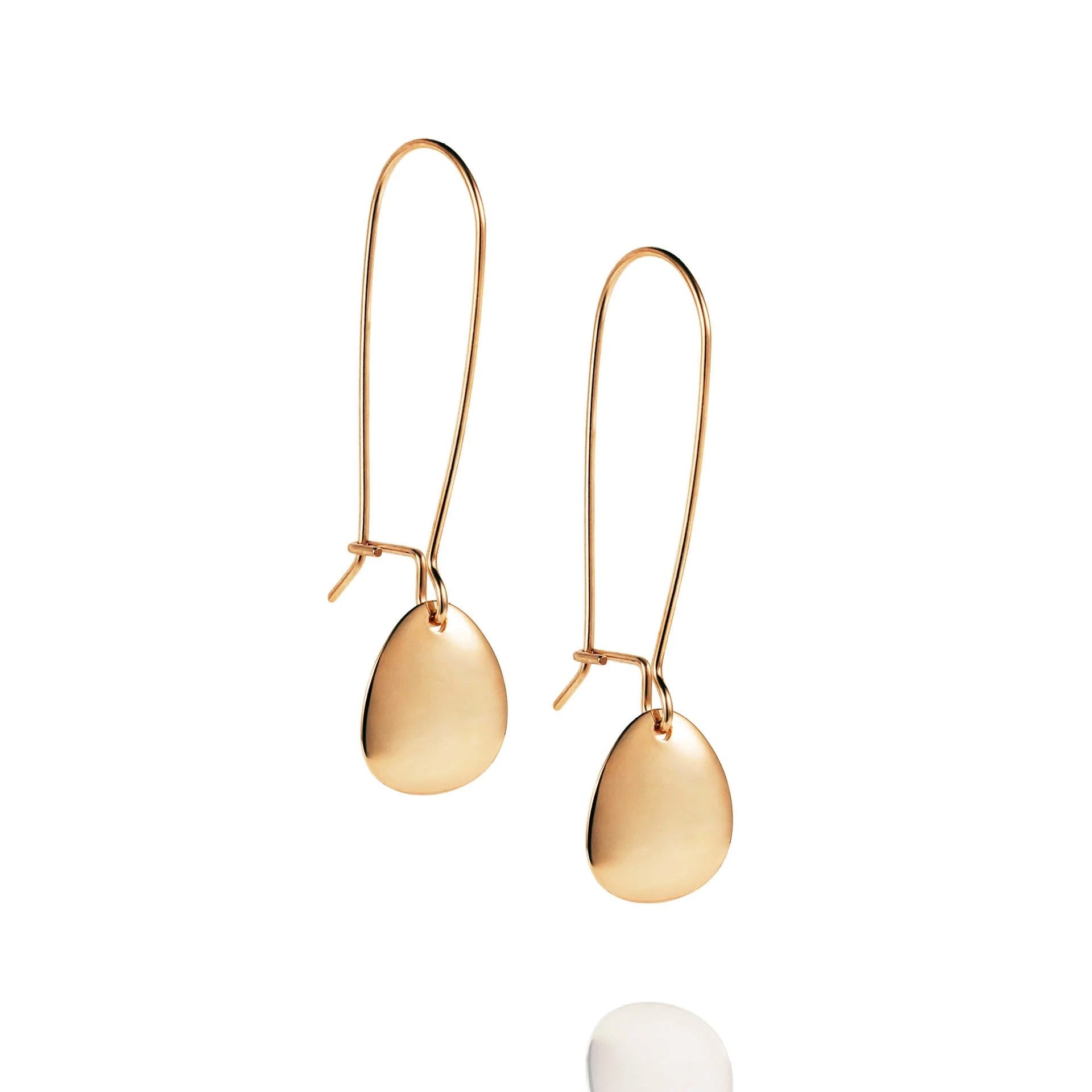 Efva Attling - Mini Rose Petal Earrings Gold