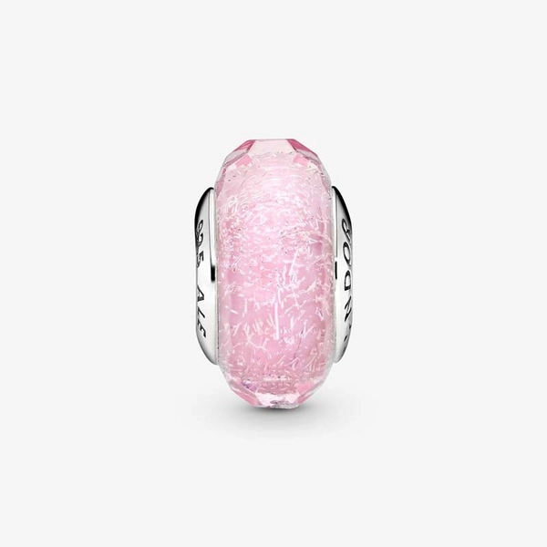 Facettiertes rosafarbenes Murano-Glas-Charm von PANDORA, Schneller Versand - Nordicspectra.de