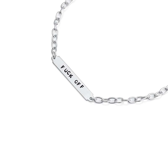 Power Plates Bracelet - Fuck Off - Efva Attling - Suuri valikoima & ilmainen lahjapaketointi - Nordicspectra.fi